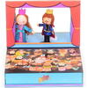Teatru pop-up cu 2 marionete de deget incluse, 25x21 cm Fiesta Crafts FCT-3039