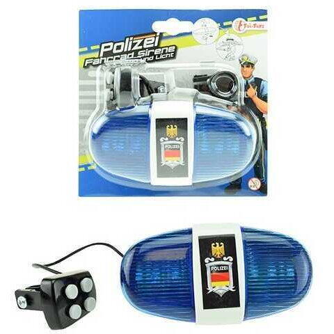 Lumina si sirena pentru bicicleta Politie Toi-Toys TT55008A