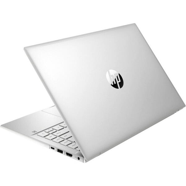 Ultrabook HP 14'' Pavilion 14-ec0010nq, FHD IPS, Procesor AMD Ryzen™ 5 5500U (8M Cache, up to 4.0 GHz), 8GB DDR4, 512GB SSD, Radeon, Win 11 Home, Silver