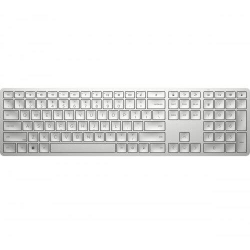 Tastatura HP 970 Programmable, USB Wireless, Silver