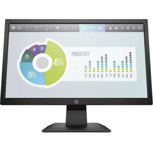Monitor LED HP P204V, 19.5inch, 1600x900, 5ms GTG, Negru