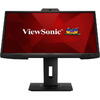 Monitor Videoconferinta LED IPS ViewSonic 23.8'', Full HD, 75Hz, 5ms, camera web 2MP , difuzoare 2x2W, VGA, HDMI, Display Port, USB, Negru