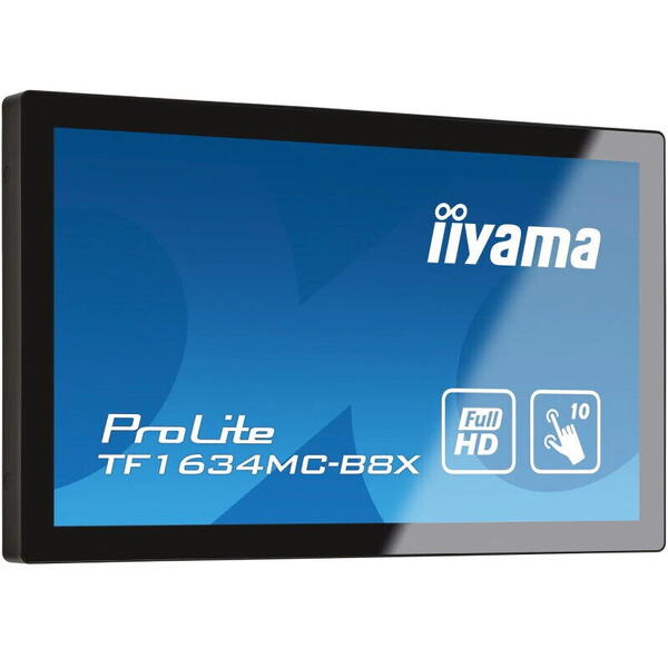 Monitor Iiyama TF1634MC-B8X 15.6" IPS touch OpenFrame IP65, Negru