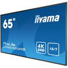 Monitor DigitalSignage iiyama LH6542UHS-B3 65" 4K UHD iisignage Android slot Intel® SDM, Negru