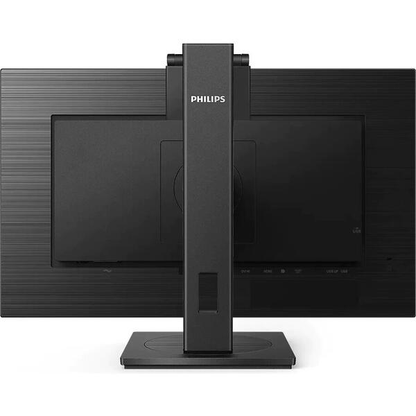 Monitor Philips 275B1H/00, LED IPS 27'' QHD, 75Hz, 4ms, Adaptive Sync, FlickerFree, Pivot, Display Port, HDMI, DVI, USB, Negru