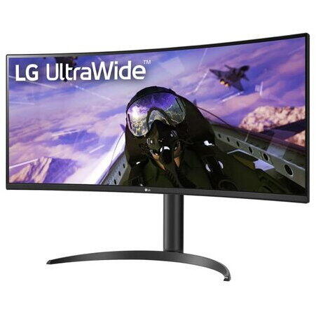 Monitor Gaming VA LED LG, 34WP65C, 34inch UWQHD,  Ecran curbat, Boxe, 160 Hz, 1ms, Negru