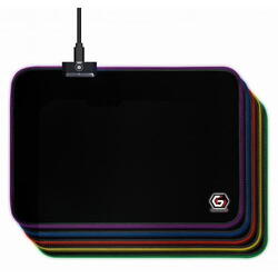 Mouse Pad Gembird MP-GAMELED-M, 250 x 350 mm, Black