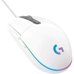 Mouse gaming Logitech G102 Lightsync, 8000 dpi, RGB, Alb