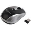 Mouse wireless Gembird MUSW-002, USB, 1600 DPI, Negru/Argintiu