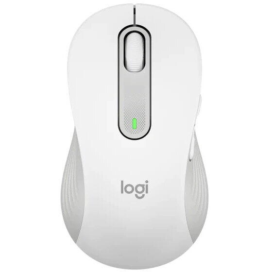 Mouse Logitech M650 L Silent (stangaci), Bluetooth, Wireless, Bolt USB receiver, Alb