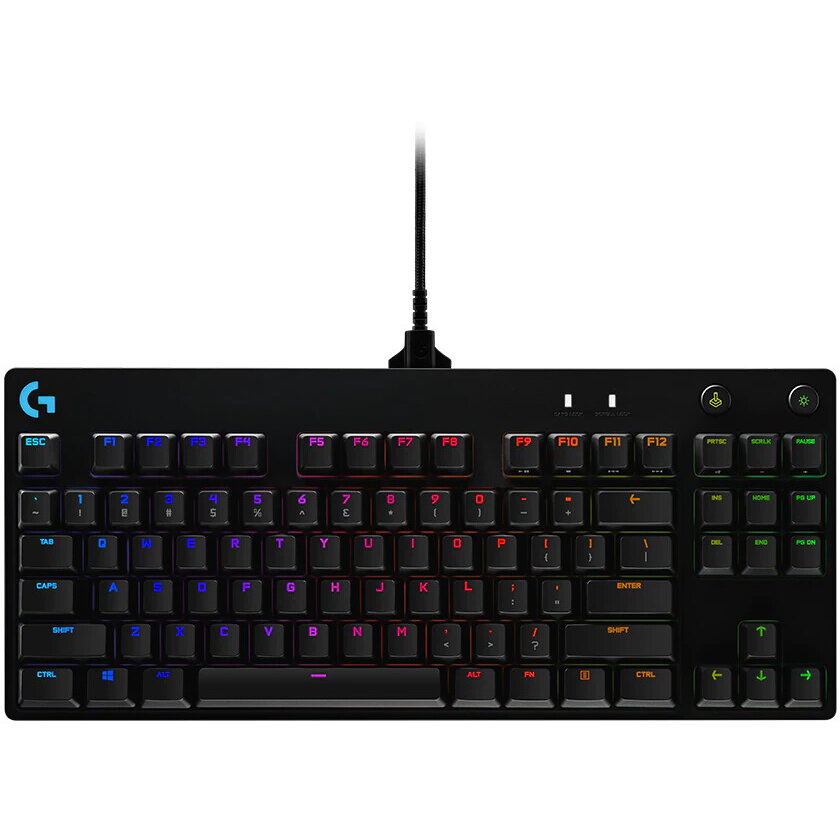 Logitech Tastatura mecanica gaming Logitech G Pro, Iluminare RGB, GX blue switch, Negru Periferice