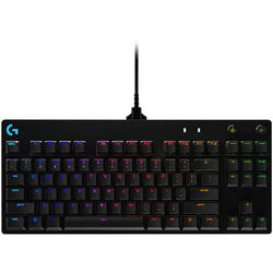 Tastatura mecanica gaming Logitech G Pro, Iluminare RGB, GX blue switch, Negru