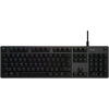 Tastatura mecanica gaming Logitech G512 RGB Lightsync, Switch GX Brown, Negru Carbon