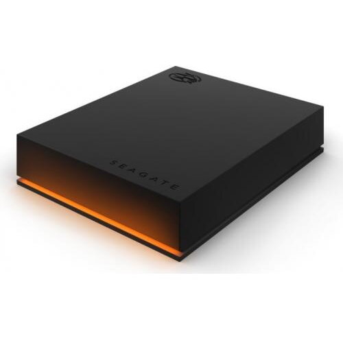 Seagate HDD Extern Seagate FireCuda Gaming 5TB, USB 3.2, Iluminare RGB (Negru) Hard Disk-uri portabile