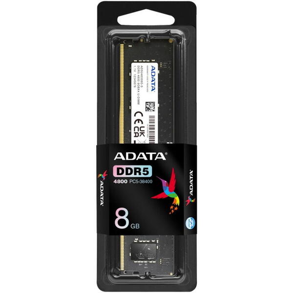 Memorie ADATA 8GB DDR5 4800MHz CL40 1.35v