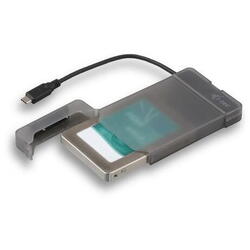 Carcasa externa pentru HDD si SSD , iTec , MySafe USB/C3.1 2.5'' SATA , gri