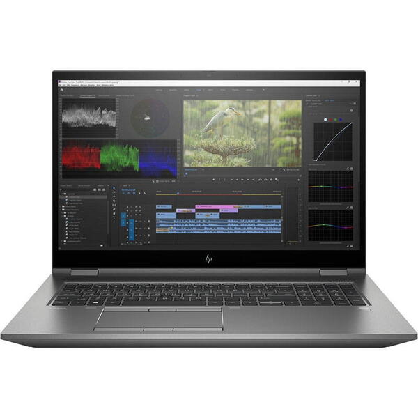 Laptop HP ZBook Fury 17 G8, 17.3inch FHD, Intel Core i7-11800H, 16GB RAM, 512GB SSD, nVidia RTX A2000 4GB, Windows 11 , Gri