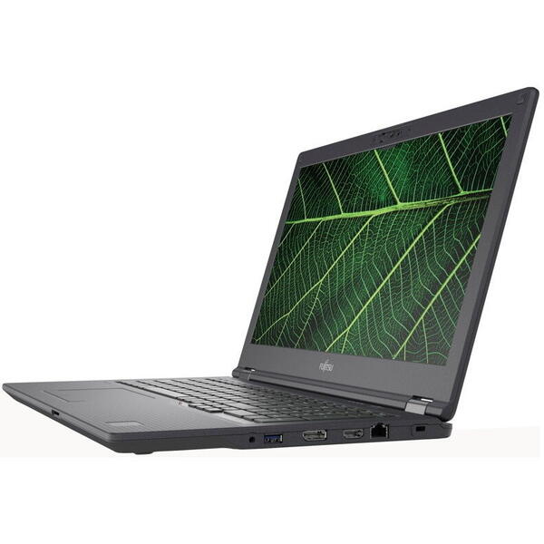 Laptop Fujitsu Lifebook E5511, 15.6 inch FHD, Intel Core i3-1115G4, 8GB RAM, 256GB SSD, Windows 10 Pro, Negru