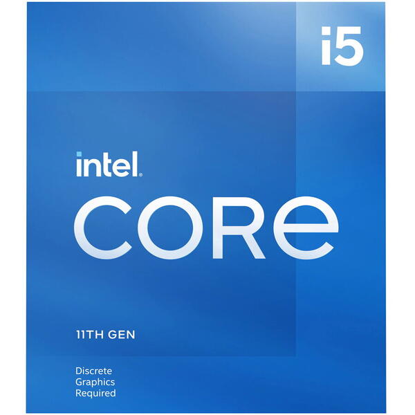 Procesor Intel® Core™ i5-11400F Rocket Lake, 2.6 GHz, 12MB, fara grafica integrata, Socket 1200