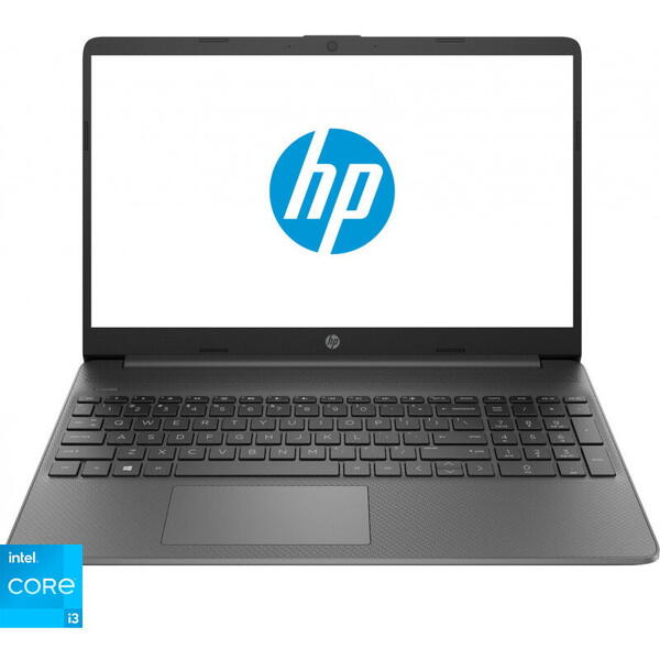 Laptop HP 15.6'' 15s-fq2026nq, FHD, Procesor Intel® Core™ i3-1115G4 (6M Cache, up to 4.10 GHz), 8GB DDR4, 256GB SSD, GMA UHD, Free DOS, Gray