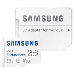Card microSDXC Samsung PRO Endurance, 256GB, Class 10, UHS-I U3, V30 + Adaptor SD