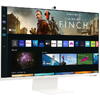 Monitor VA LED Samsung M8 32" LS32BM801UUXEN, Ultra HD (3840 x 2160), HDMI, Bluetooth, Smart TV, Boxe, Alb
