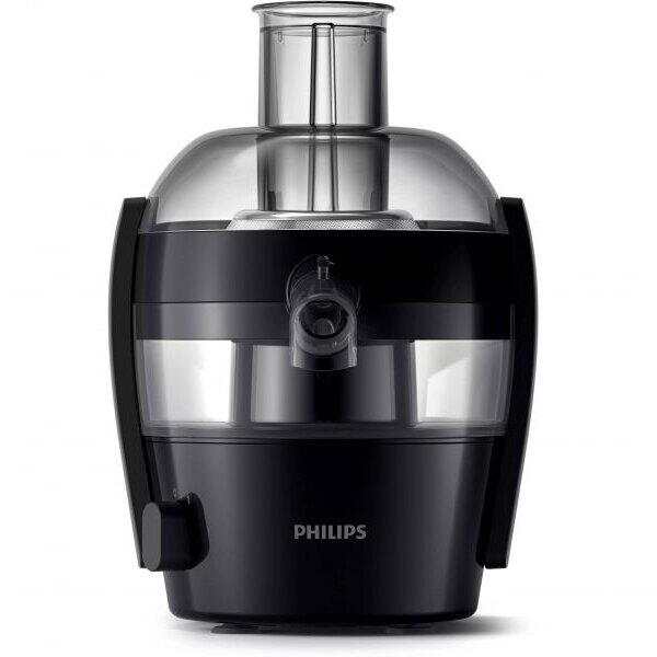 Storcator de fructe Philips Viva Collection HR1832/00, 500W, tehnologie Quick Clean, 1.5L, accesoriu anti-picurare, Negru