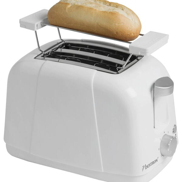 Prajitor de paine Bestron ATO978W, 750W, 2 felii, alb