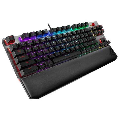 Tastatura gaming mecanica ASUS ROG Strix Scope NX TKL Deluxe, RGB, switch-uri ROG NX Red