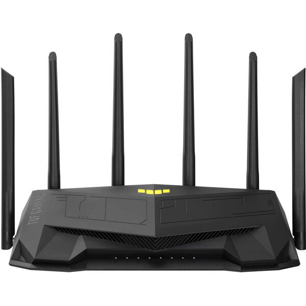 Router gaming wireless ASUS TUF-AX5400, AX5400, WiFi 6, MU-MIMO, port gaming dedicat, 6 antene Wi-Fi