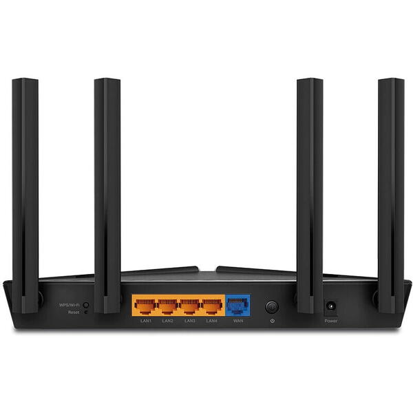 Router wireless TP-LINK Archer AX23, AX1800, Dual-Band, Wi-Fi 6, Gigabit, Dual-Core CPU, OFDMA, WPA3, Access Point Mode, IPv6 Supported, IPTV, Beamforming, Smart Connect, Airtime Fairness, VPN Server, Cloud Support, OneMesh