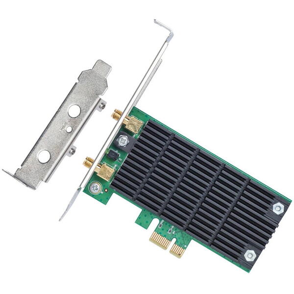 Placa de retea wireless TP-Link Archer T4E, AC1200, Dual Band, PCI Express