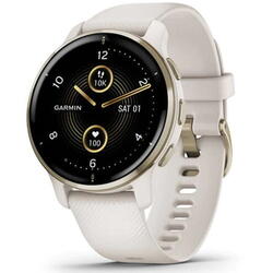 Ceas Smartwatch Garmin Venu 2 Plus, Ivory/Cream