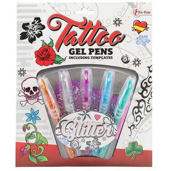 Set 5 pixuri cu gel pentru tatuaje Tattoo Toi-Toys TT45622A