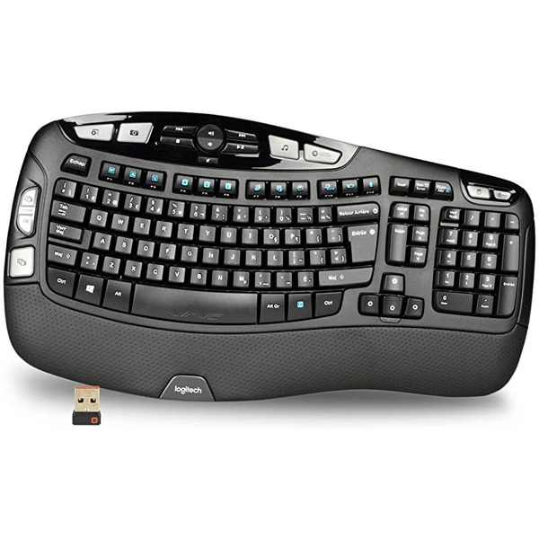 Tastatura Wireless Logitech K350 Business, layout UK (Negra)
