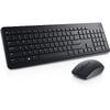 Kit Tastatura si Mouse wireless Dell KM3322W, Layout US International, negru