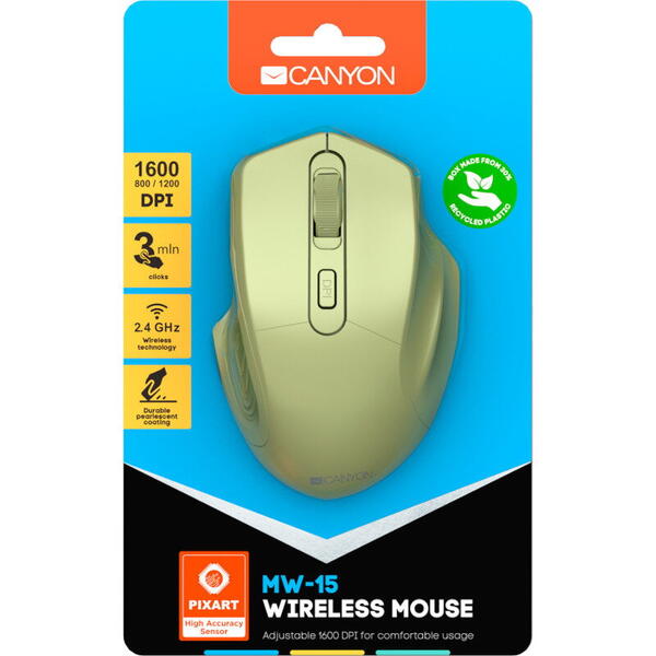 Mouse Canyon CNE-CMSW15GO Wireless Yellow