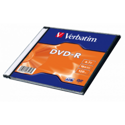 Verbatim DVD-R [ slim jewel case | 4,7GB | 16x ]
