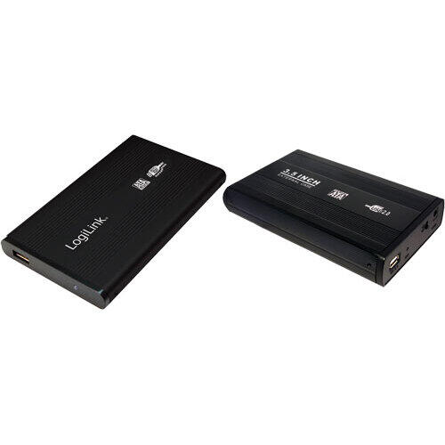 logilink HDD Enclosure 2.5' HDD S-ATA to USB 3.0, Aluminium, black