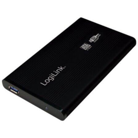 logilink HDD Enclosure 2.5' HDD S-ATA to USB 3.0, Aluminium, black