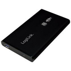 HDD Enclosure 2.5' HDD S-ATA to USB 3.0, Aluminium, black