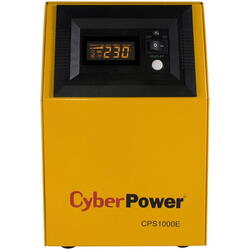 UPS  CYBER POWER EPS series  700W (1000VA), pentru centrale termice, DC imput 12V, AVR, LCD, Sinusoida pura, Schuko (2), "CPS1000E"