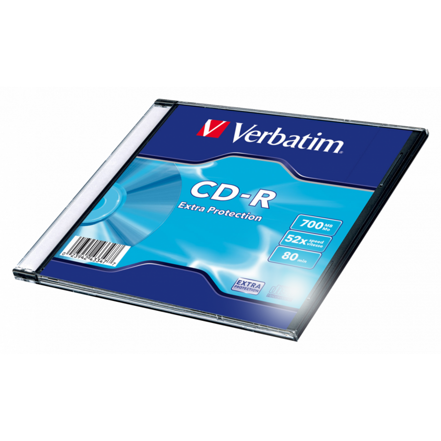 Verbatim CD-R VERBATIM 43347, 52x, 700MB, 1buc - Slim Case