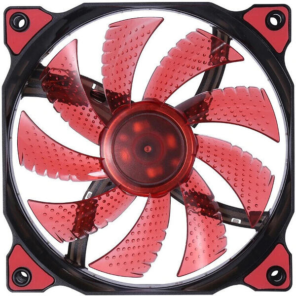 Ventilator Segotep Polar Wind, 120 mm, Red LED, 120x120x50 mm