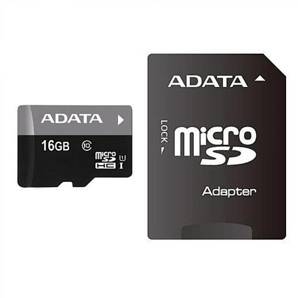 Adata MicroSDHC Ultra-High Speed + adaptor SD, 16GB,  scriere/citire aleatoriu: 1400 /100 (IOPs), ideal sm