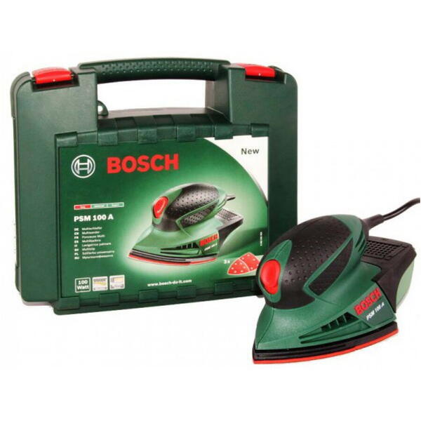 BOSCH PSM 100 A - Slefuitor multifunctional delta, 100 W, 104 mm