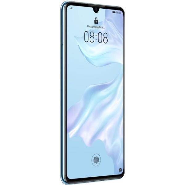 Telefon Huawei P30, Octa Core, 128GB, 6GB RAM, Dual SIM, 4G, 4-Camere, Android, Breathing Crystal