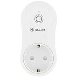 Priza smart Tellur Wireless, USB 1A, 2400W, 10A, Alb