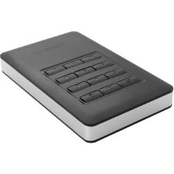 HDD extern Verbatim Secure Portable 1TB, Encriptare hardware AES 256bit cu acces keypad, USB 3.1 Type-C, Negru
