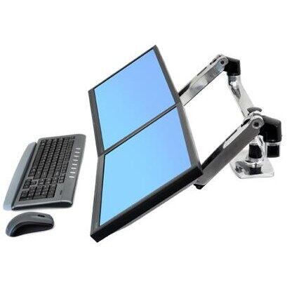 Suport monitor Ergotron LX SIDE-BY-SIDE, 23 - 27inch, Grey